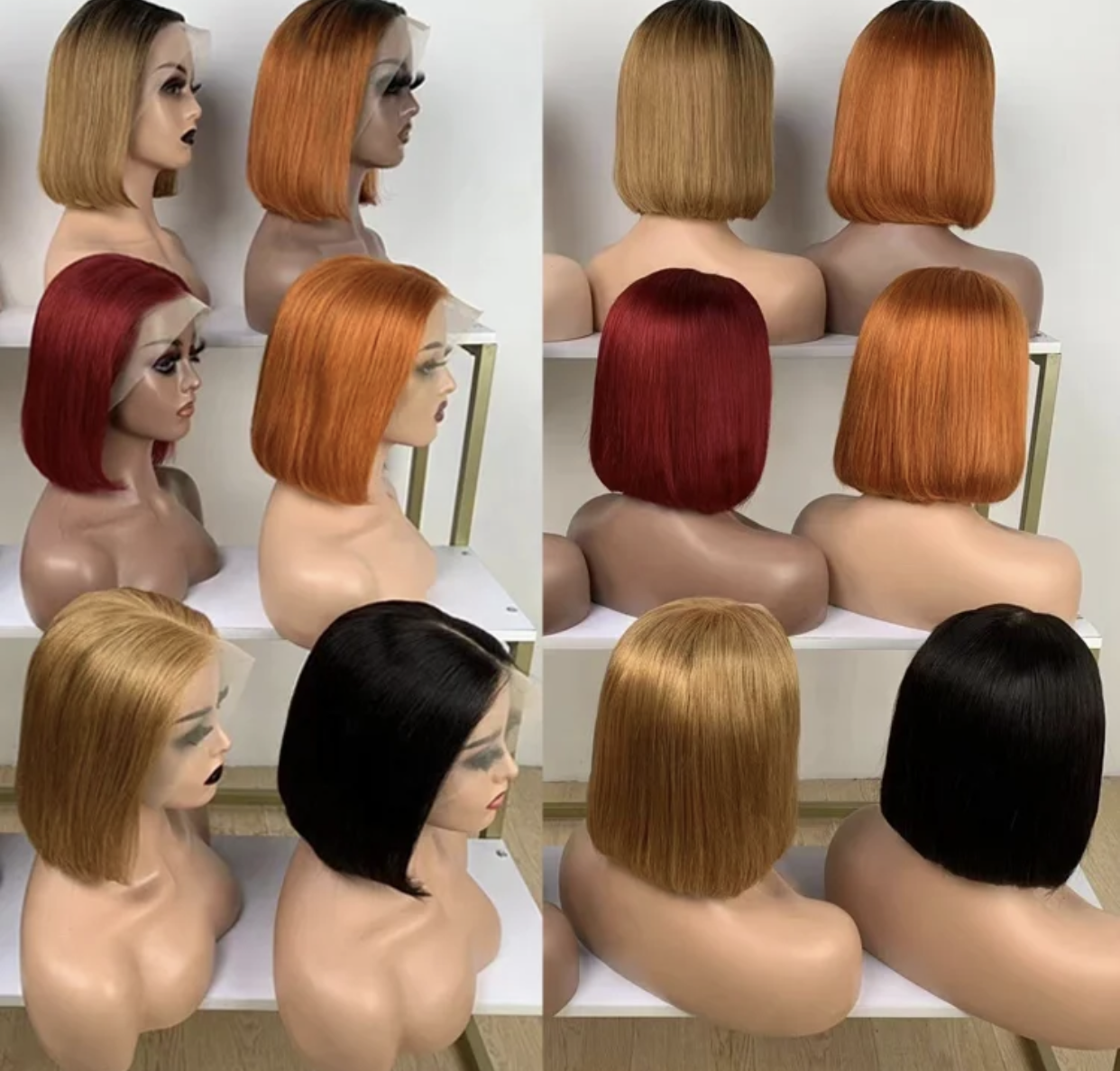 Straight Bob Wig 13X4 Human Hair 14in.