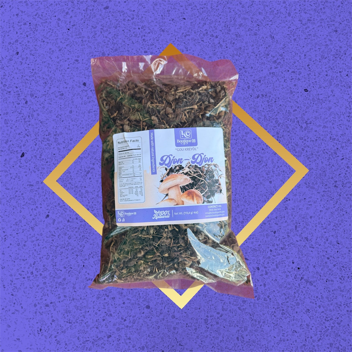 Djondjon Haitian Dried Mushroom 100% Natural.