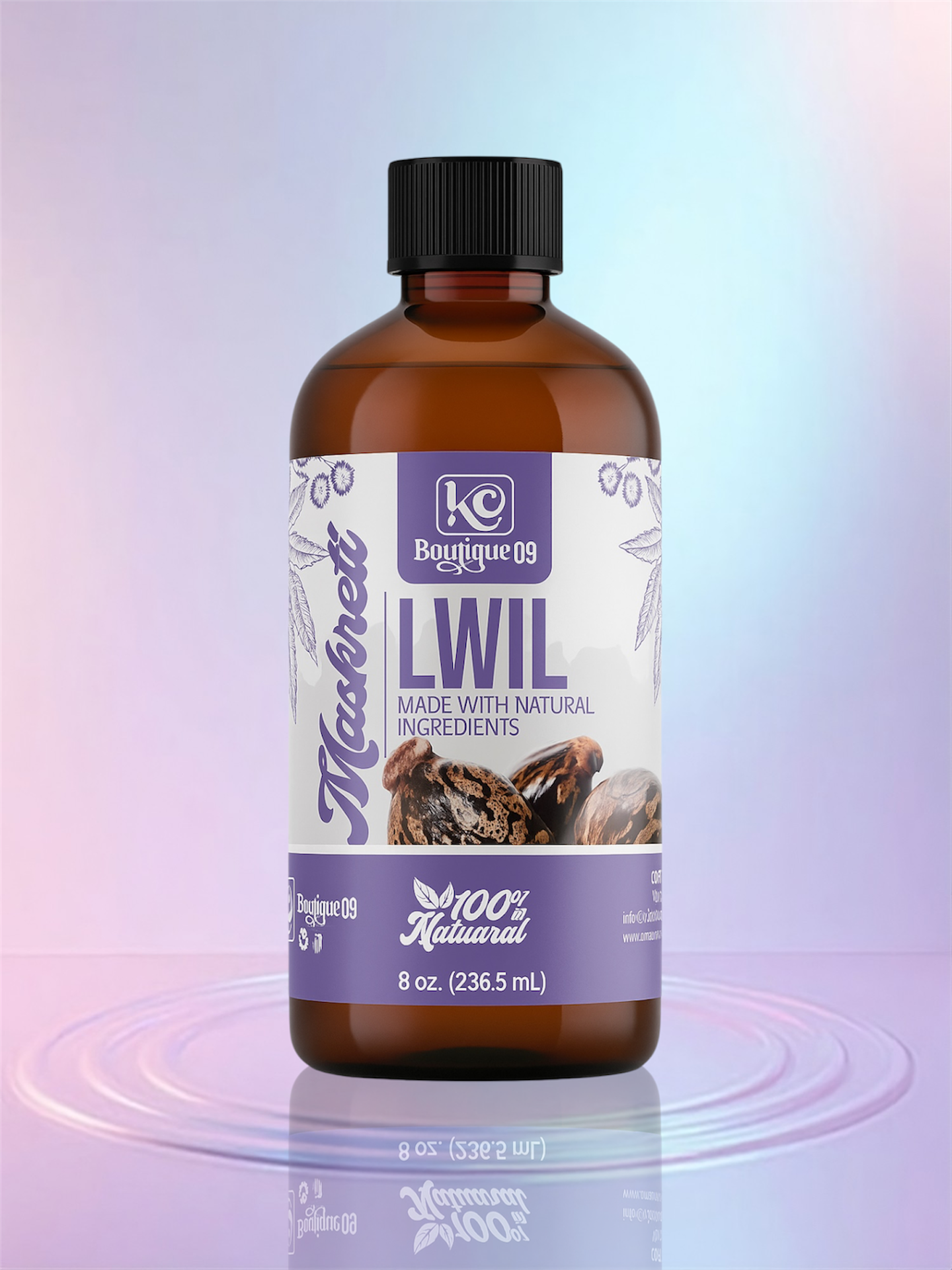 Haitian Black Castor Oil/ Luil Maskreti.