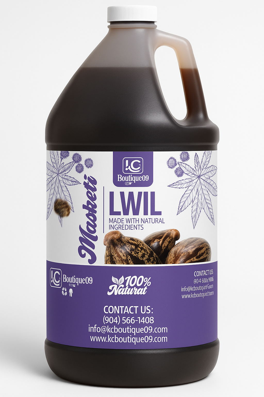 Haitian Black Castor Oil/ Luil Maskreti.