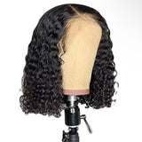 Water Wave Bob Wig 13x4 Human Hair 12Inch