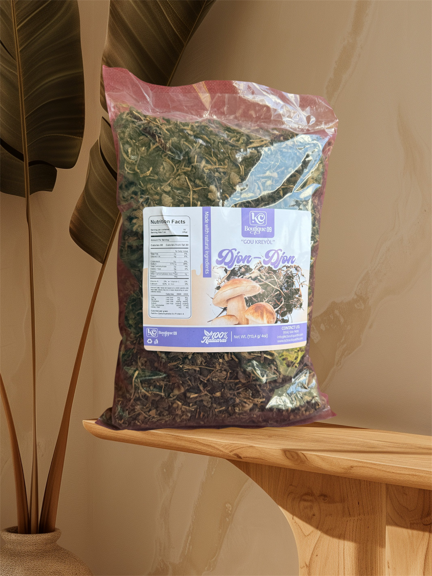 Djondjon Haitian Dried Mushroom 100% Natural.