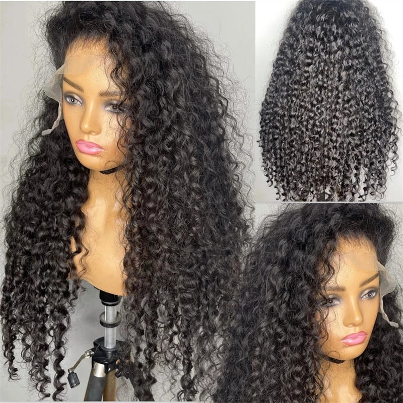 Cheap Transparent 13x6 Lace Front Wig Deep Wave Wig Human Hair Wigs Pre Plucked 4x4 Lace Closure Wig Deep Curly Human Hair Wigs