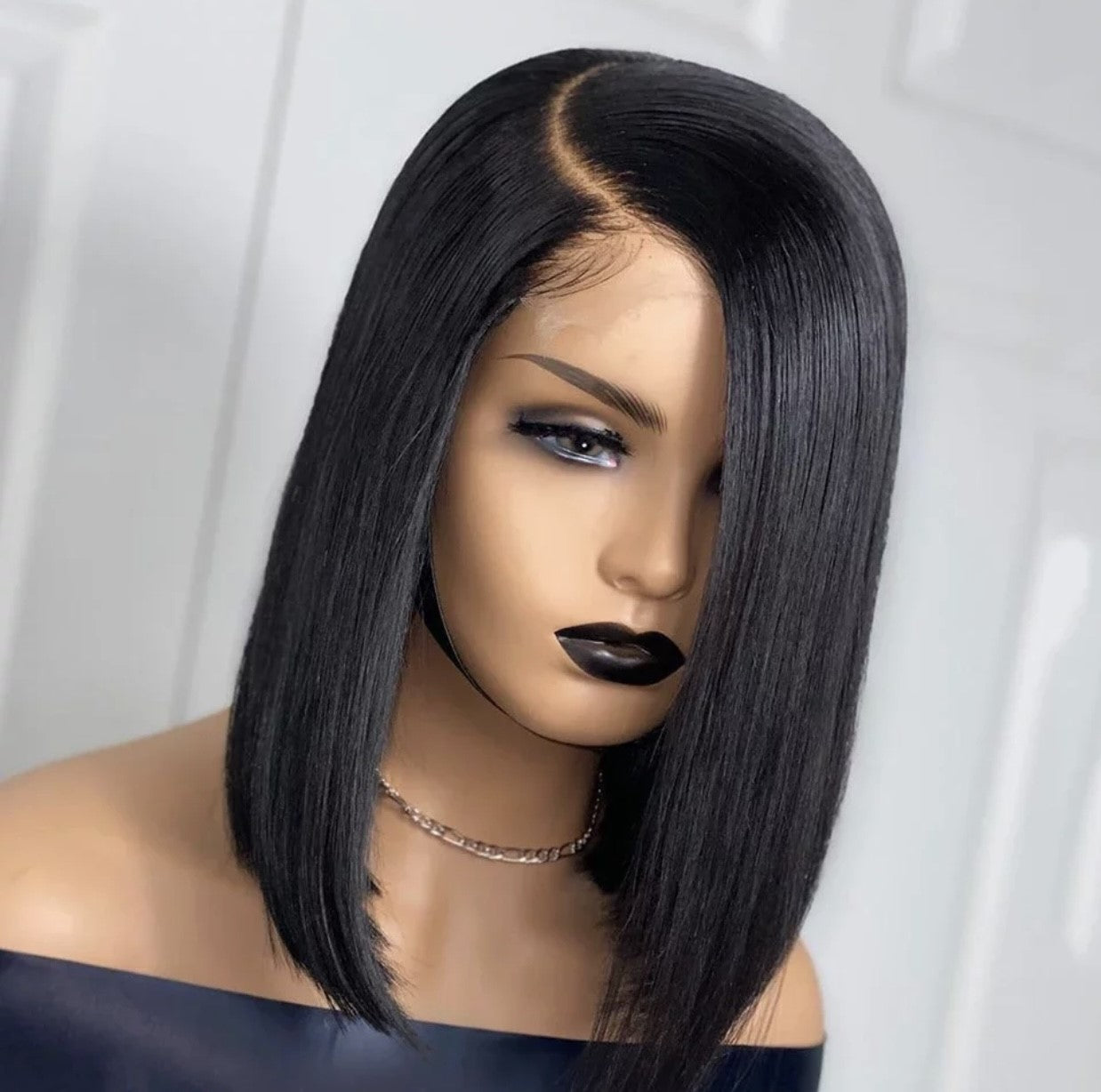 Straight Bob Wig 13X4 Human Hair 14in